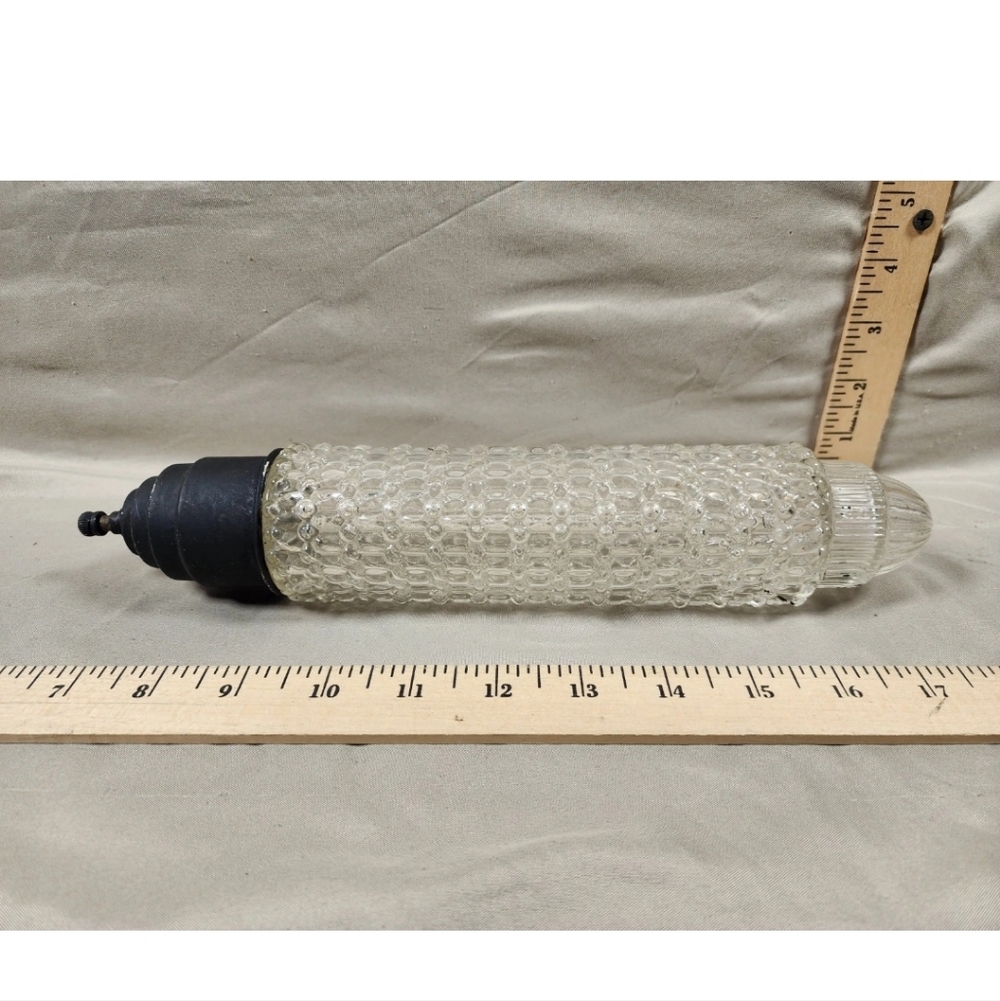 Vintage Glass Display Light Cover Boudoir Mid Century Decor Used
